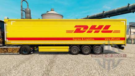 La peau DHL v4 pour les remorques pour Euro Truck Simulator 2