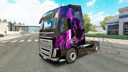 Purple Tiger skin für Volvo-LKW für Euro Truck Simulator 2