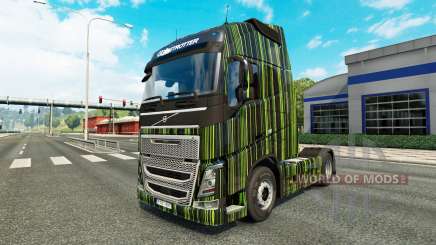 Bandes vertes de la peau pour Volvo camion pour Euro Truck Simulator 2