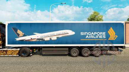 Singapore Airlines peau pour les remorques pour Euro Truck Simulator 2