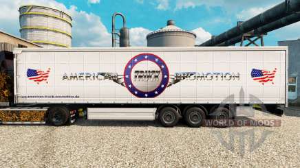 La peau de Camions en Amérique Promotion pour les remorques pour Euro Truck Simulator 2