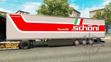 La semi-remorque-le réfrigérateur Schoni Logistique pour Euro Truck Simulator 2