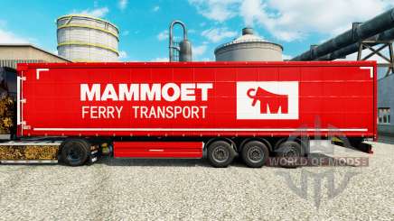 Mammoet de la peau pour les remorques pour Euro Truck Simulator 2