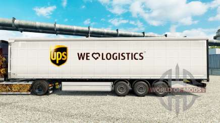 La peau de Logistique UPS pour les remorques pour Euro Truck Simulator 2