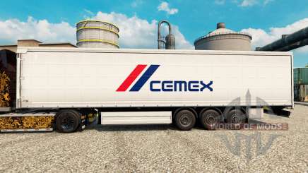 La peau Cemex pour les remorques pour Euro Truck Simulator 2