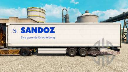 La peau Sandoz pour les remorques pour Euro Truck Simulator 2