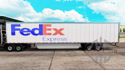 FedEx peau étendue de la remorque pour American Truck Simulator