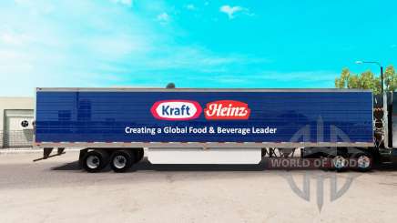 Skin Kraft Heinz extended trailer für American Truck Simulator