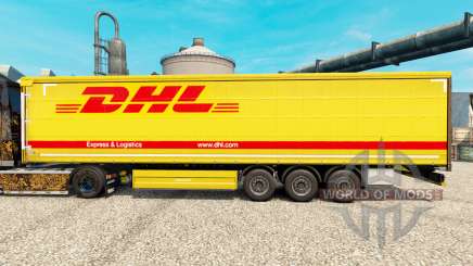 DHL v3 de la peau pour les remorques pour Euro Truck Simulator 2