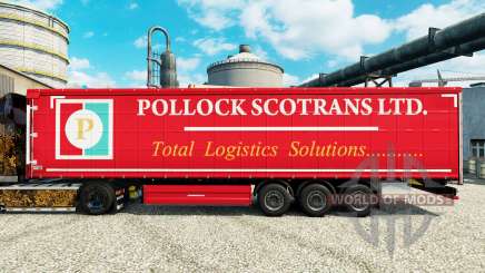 La Peau Pollock Scotrans Ltd. sur semi pour Euro Truck Simulator 2