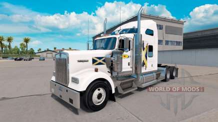 La peau de l'Ecosse sur le camion Kenworth W900 pour American Truck Simulator
