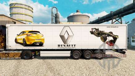 La peau Renault F1 Team v2 sur le semi pour Euro Truck Simulator 2