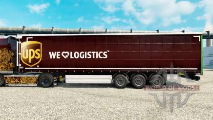 La peau UPS Inc. sur semi pour Euro Truck Simulator 2