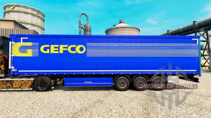 Gefco de la peau pour les remorques pour Euro Truck Simulator 2