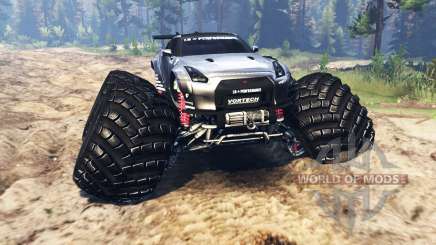 Nissan GT-R (R35) [monster truck] pour Spin Tires