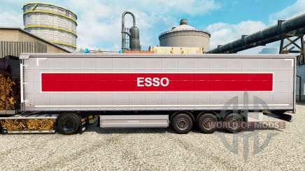 La peau Esso sur semi pour Euro Truck Simulator 2