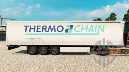 La peau Thermo Chaîne sur un rideau semi-remorque pour Euro Truck Simulator 2