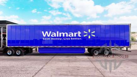 La peau Walmart étendue de la remorque pour American Truck Simulator