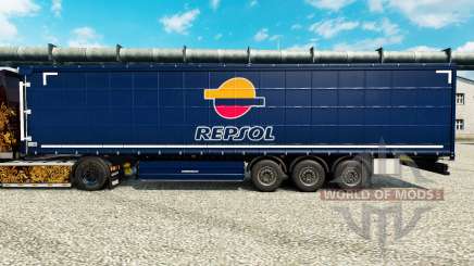 Repsol v2 de la peau pour les remorques pour Euro Truck Simulator 2