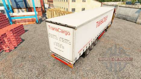TransCargo Haut für Vorhangfassaden semi-trailer für Euro Truck Simulator 2