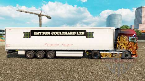 La peau Hayton Coulthard Ltd rideau semi-remorqu pour Euro Truck Simulator 2
