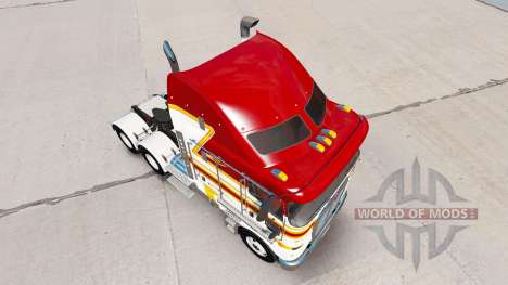 Скин Blanc et Marron Bande на Kenworth K200 pour American Truck Simulator