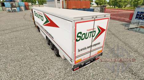 Haut Souto Vorhang semi-trailer für Euro Truck Simulator 2