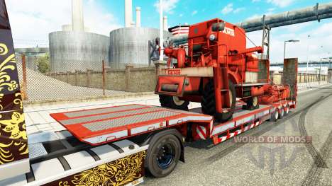 Low sweep mit landwirtschaftlichen Maschinen für Euro Truck Simulator 2
