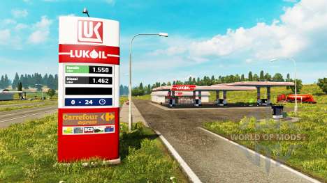 De nouvelles couleurs pour la station de gaz v0. pour Euro Truck Simulator 2