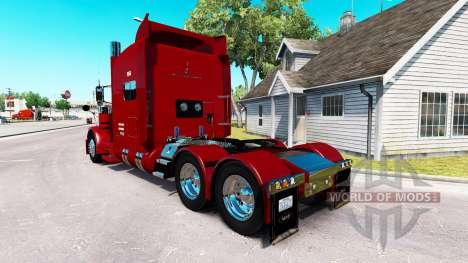 Haut Carolina Tank-Linien für den truck-Peterbil für American Truck Simulator