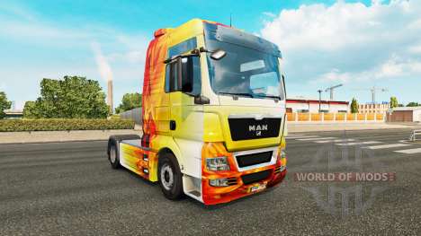Flamme Haut für MAN-LKW für Euro Truck Simulator 2