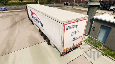 Haut Molinero Logistica auf einem Vorhang semi-t für Euro Truck Simulator 2