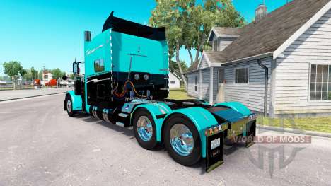 La peau Verte Splash pour le camion Peterbilt 38 pour American Truck Simulator