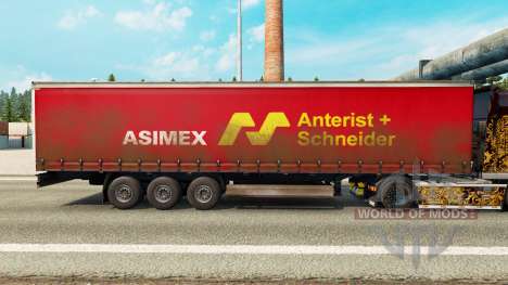 Haut Asimex auf einen Vorhang semi-trailer für Euro Truck Simulator 2