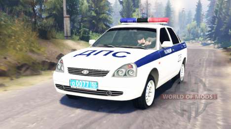 LADA Priora Police DPS (VAZ-2170) pour Spin Tires