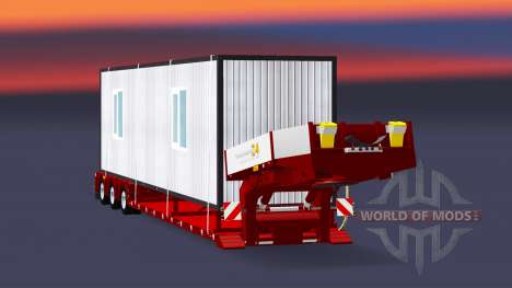 Tiefbett Schleppnetz Doll Vario mit cargo-Kabine für Euro Truck Simulator 2