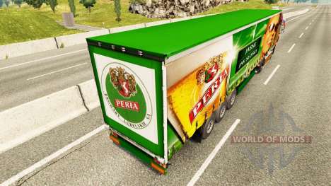 Haut Peria auf einen Vorhang semi-trailer für Euro Truck Simulator 2