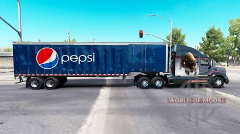Haut Pepsi auf einen Vorhang semi-trailer für American Truck Simulator