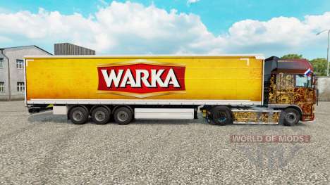 Haut Warka Vorhang semi-trailer für Euro Truck Simulator 2
