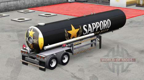 La peau de Sapporo pour les semi-réservoir pour American Truck Simulator
