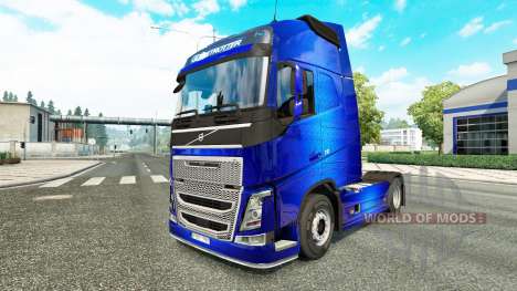 Fantastische Blue skin für Volvo-LKW für Euro Truck Simulator 2