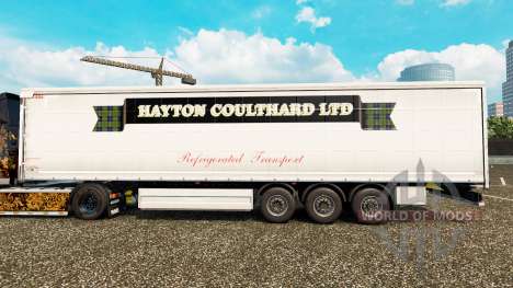 La peau Hayton Coulthard Ltd rideau semi-remorqu pour Euro Truck Simulator 2