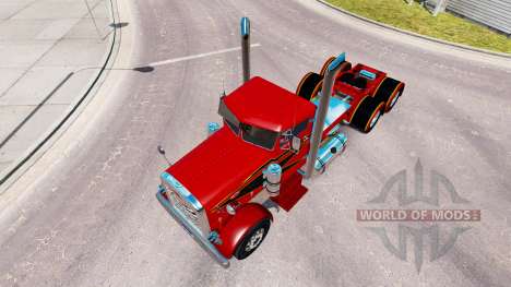 Die Roten und Schwarzen skin für den truck Peter für American Truck Simulator