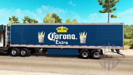 Corona Extra Haut auf der reefer-trailer für American Truck Simulator