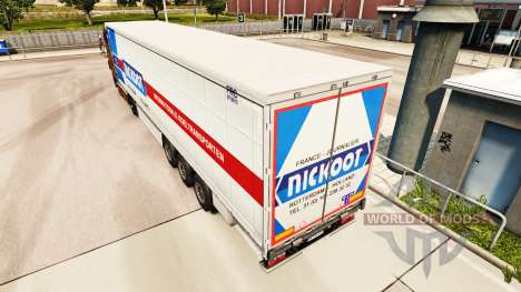 Haut Nickoot auf einen Vorhang semi-trailer für Euro Truck Simulator 2