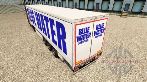 Haut bei Blue Water curtain semi-trailer für Euro Truck Simulator 2