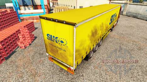 La peau SLK Kock GmbH sur un rideau semi-remorqu pour Euro Truck Simulator 2