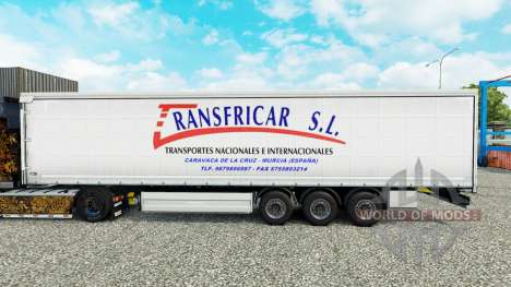 La peau Transfricar S. L. rideau semi-remorque pour Euro Truck Simulator 2