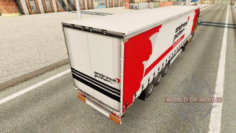 La peau Andreas Picher sur un rideau semi-remorq pour Euro Truck Simulator 2