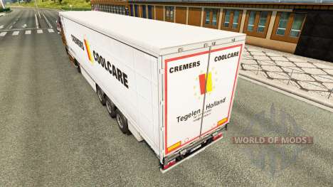Haut Cremers Coolcare auf einen Vorhang semi-tra für Euro Truck Simulator 2